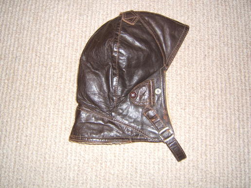 German Leather Cold Weather Helmet