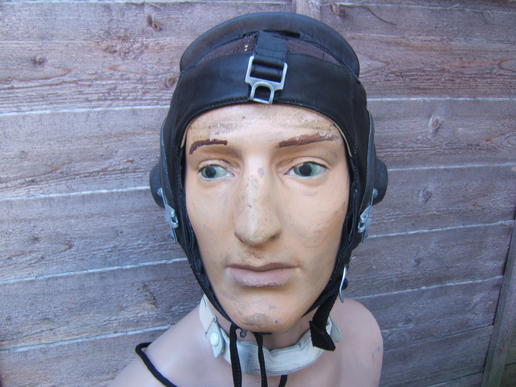 Russian/Soviet MIG15 Pilots Leather Flying Helmet