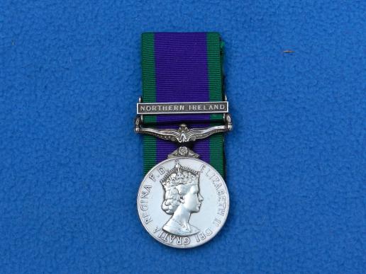 The Northern Ireland Campaign Service Medal  ( Named )
