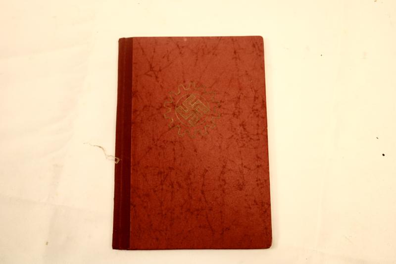German Labour Front Ration/pay  Book