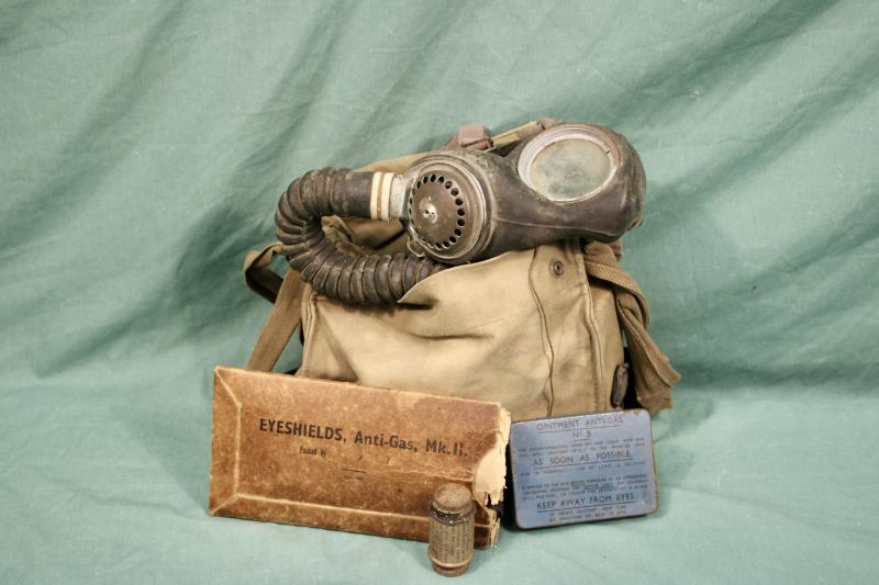 British MKV Gas Mask & Contents