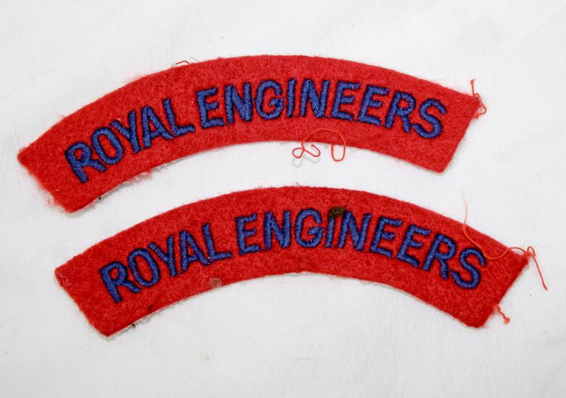 Reproduction British Royal Engineers Shoulder Titles