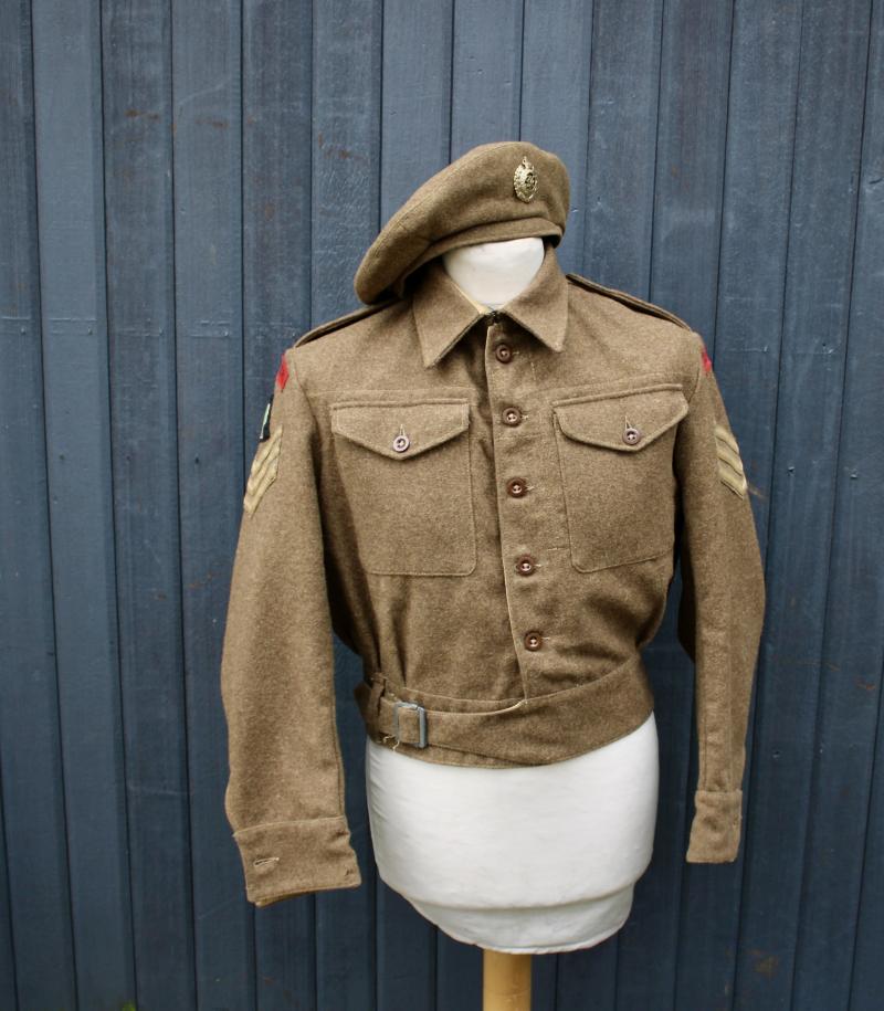 Royal Engineers 40 BD Blouse & G.S. Beret
