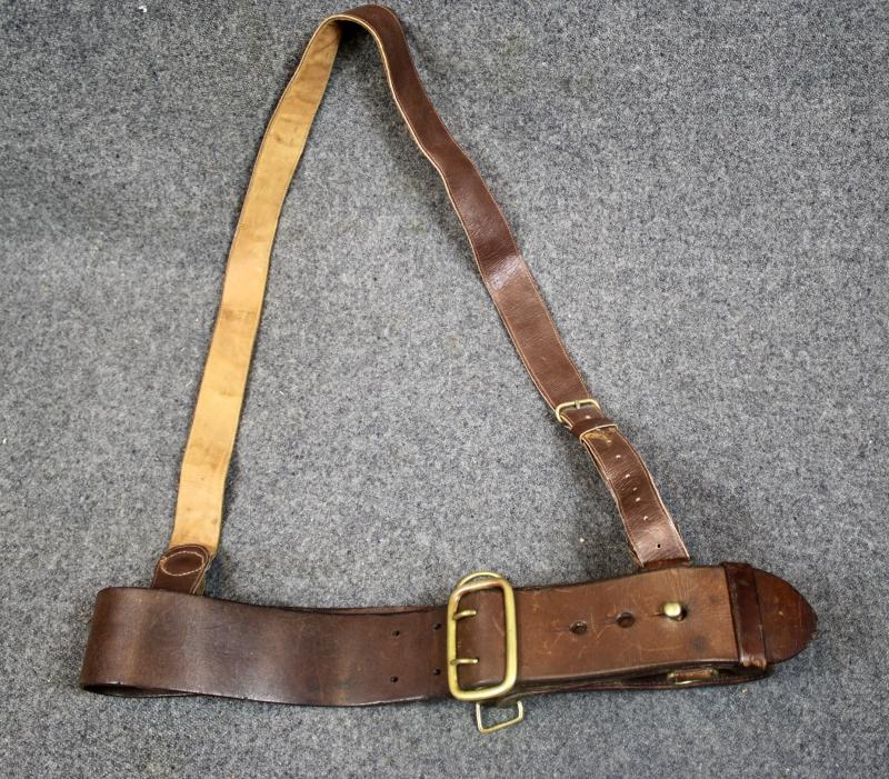 British Officers Sam Brown Belt & Cross-Strap