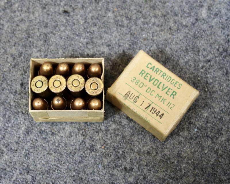 Canadian WW2 Dated Inert Boxed .38 Revolver Rounds