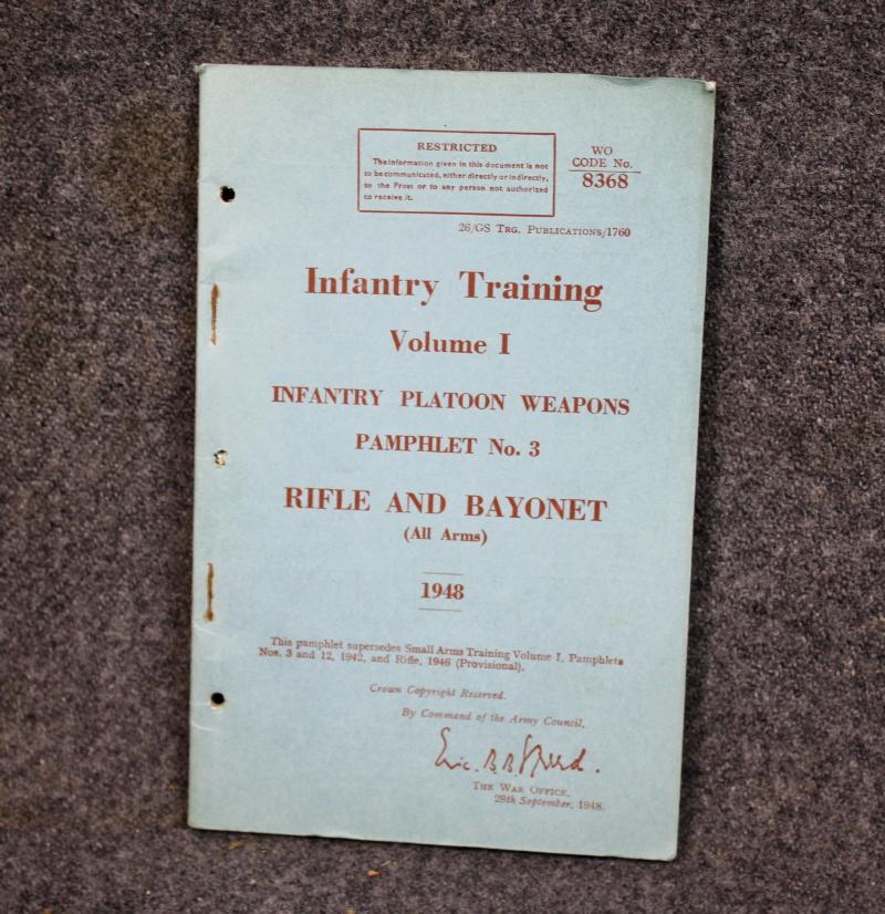 Infantry Training Rifle & Bayonet Pamphlet No3