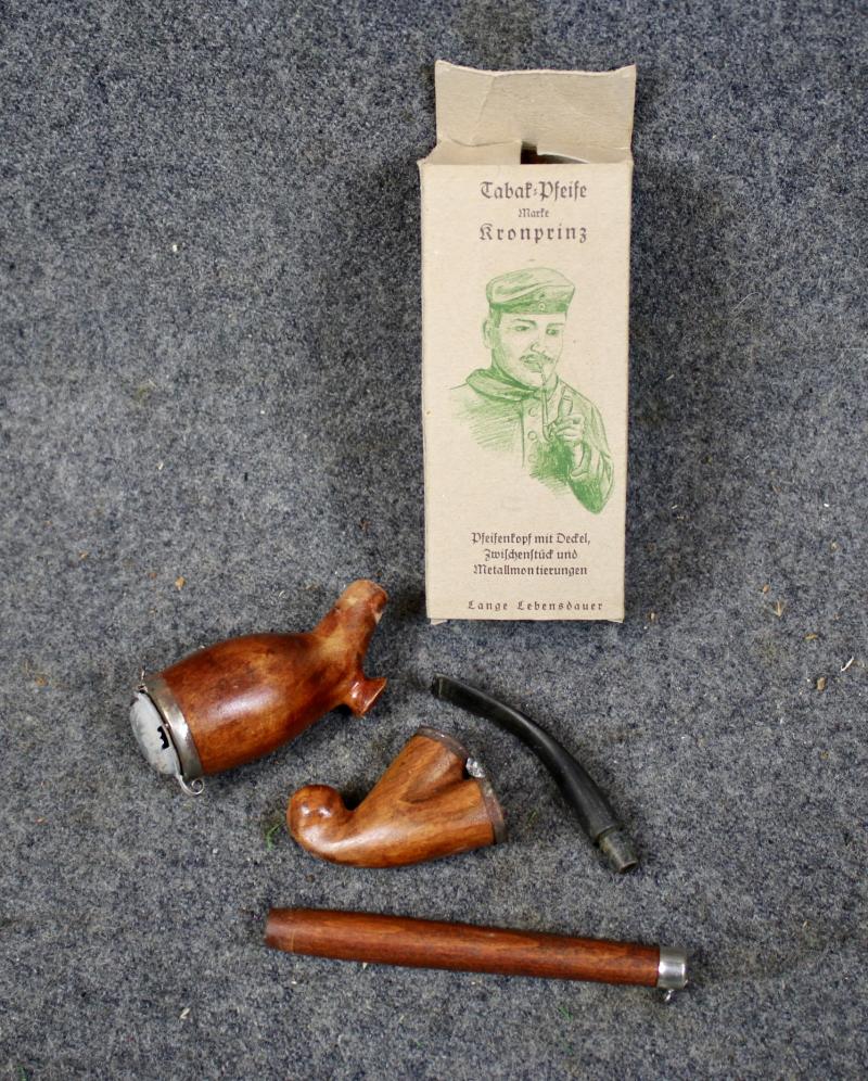 German Soldiers Boxed Pipe