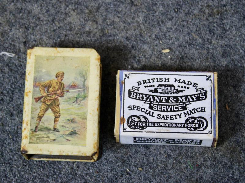 British Match Box Cover & Matches