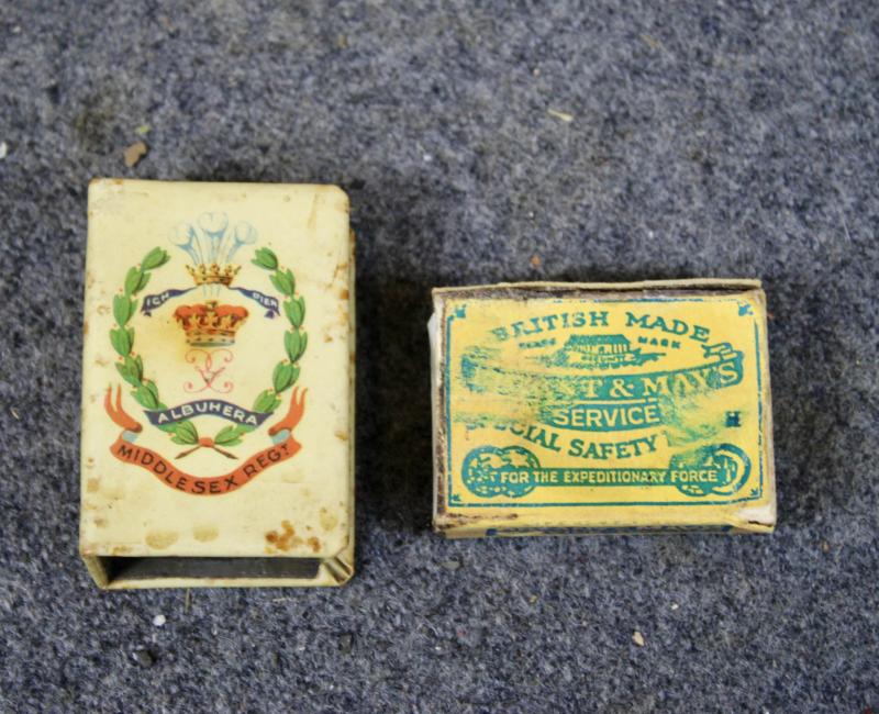 Middlesex Regiment Match Box Cover & Matches