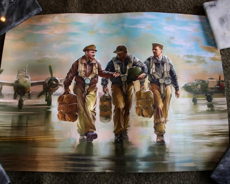 B25 Bomber Crew Print