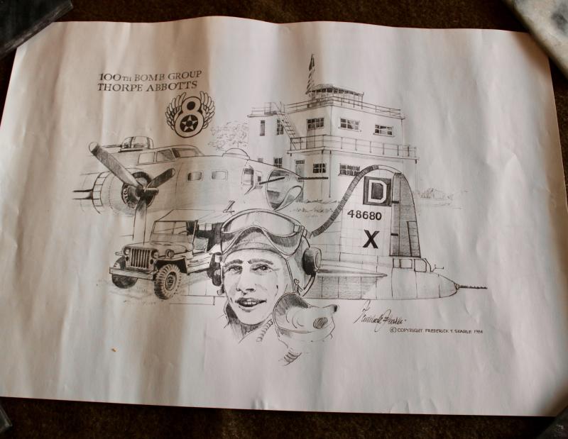 100th Bomb Group Thorpe Abbots Print