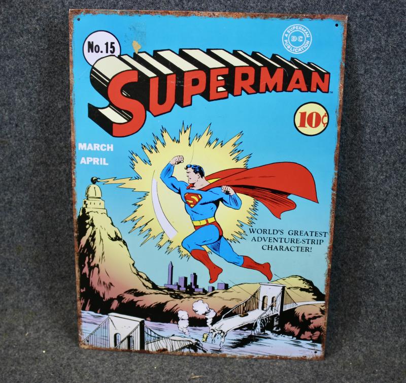 Enamelled Superman Picture