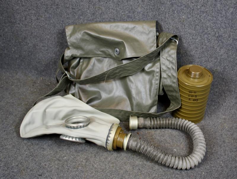 East German Gas Mask & Pouch