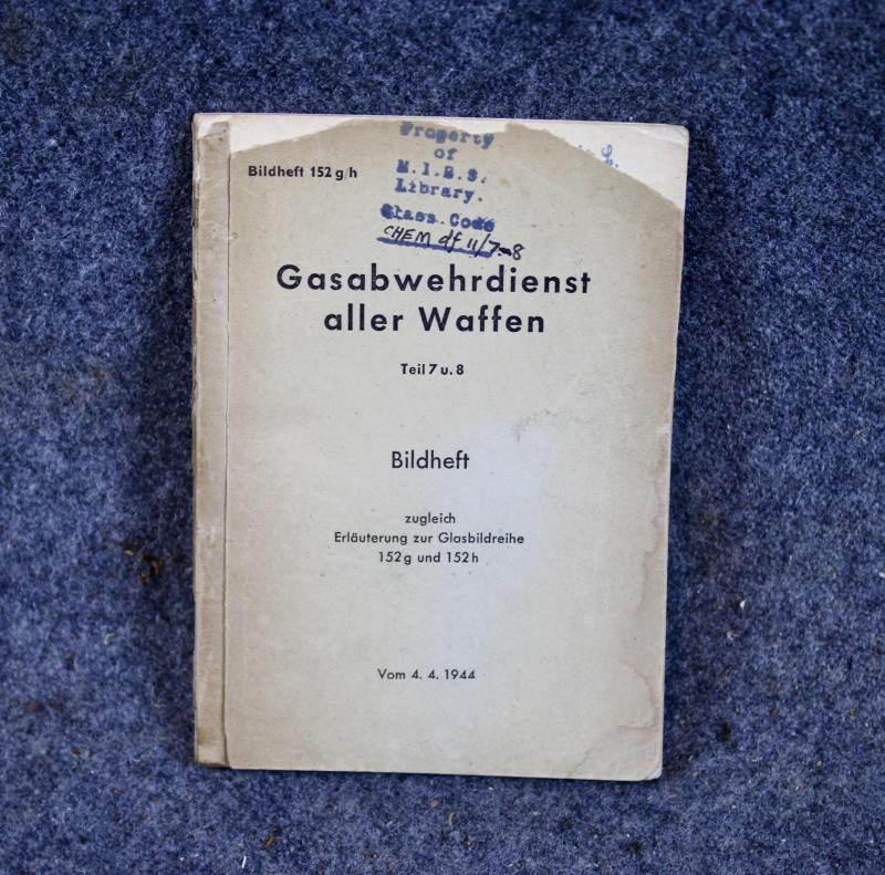 German Army Gas Defence Book