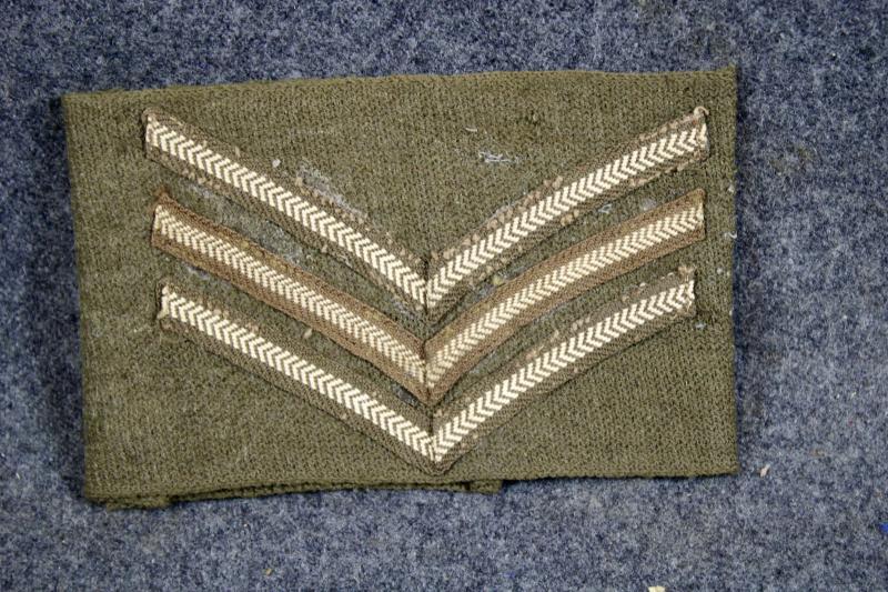 British Home Guard Slip On Sergeant Chevrons