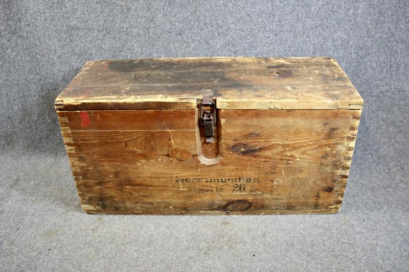 German Wooden Munitions Box