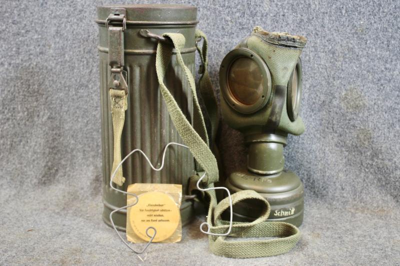 German M30 Gas Mask & Canister