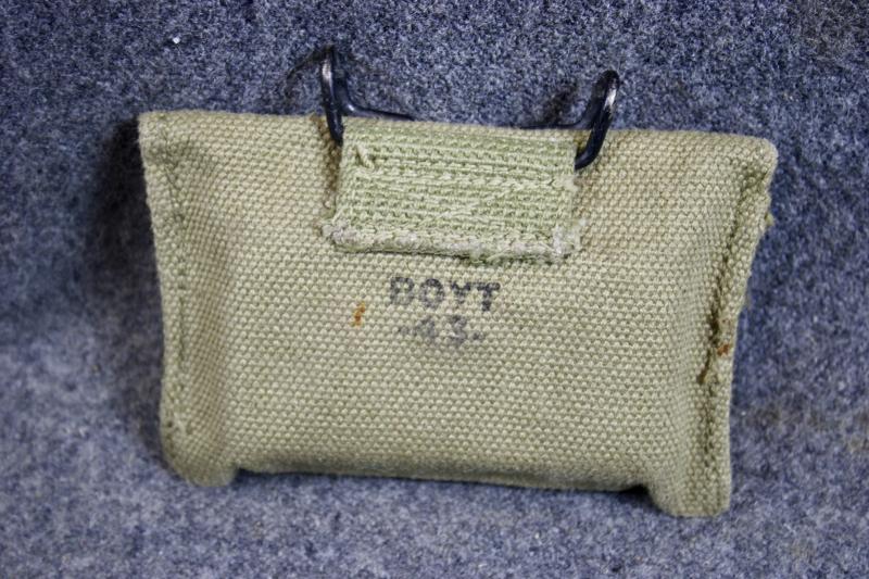 U.S. M1942 Field Dress Pouch & Carlisle Tin
