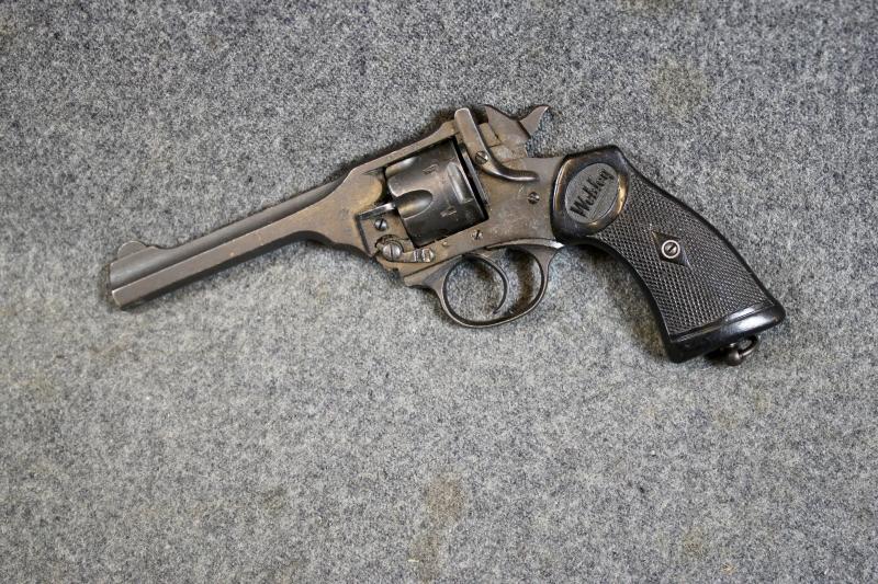 British Webley .38 MKIV Revolver.  ( Pre-EU/UK Deactivation )