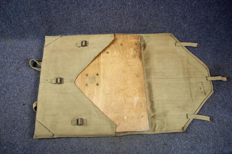 British Artillery Map Target  Plotting Board & Webbing Case