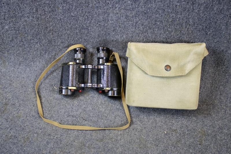 British No2 MKlll 6x30 Binoculars &  Case