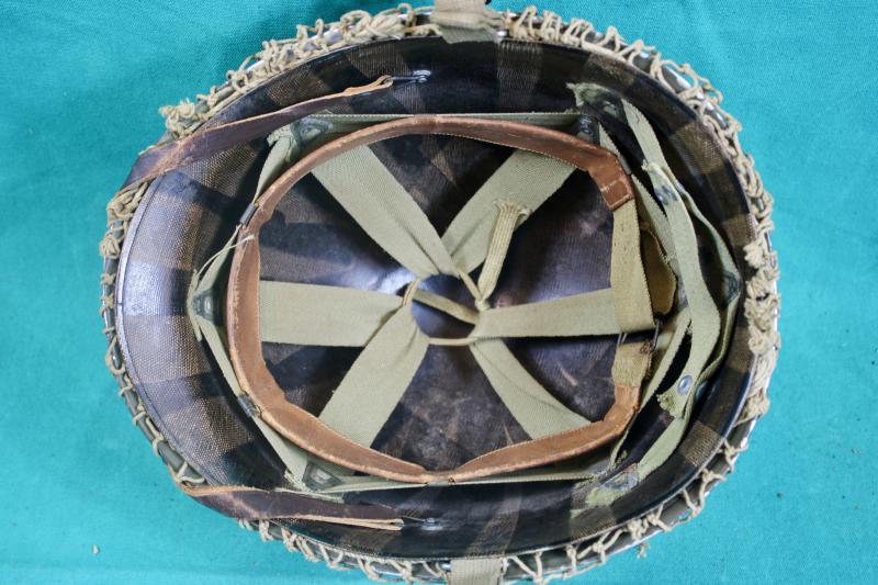 U.S. M1 Fixed Bale Helmet & Camouflage Netting