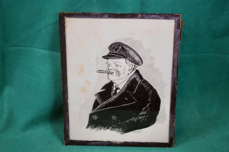 Winston Churchill Drawing