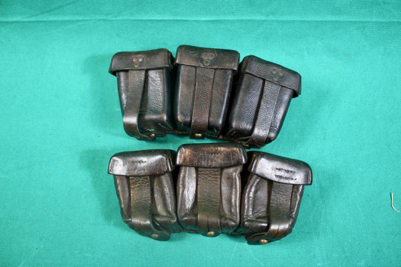 German G98 Ammunition Pouches.           ( Unit Marked )