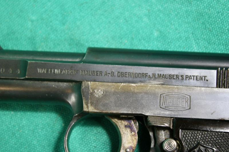 German Mauser Model M1910 Pistol ( Pre-EU/UK Deactivation )