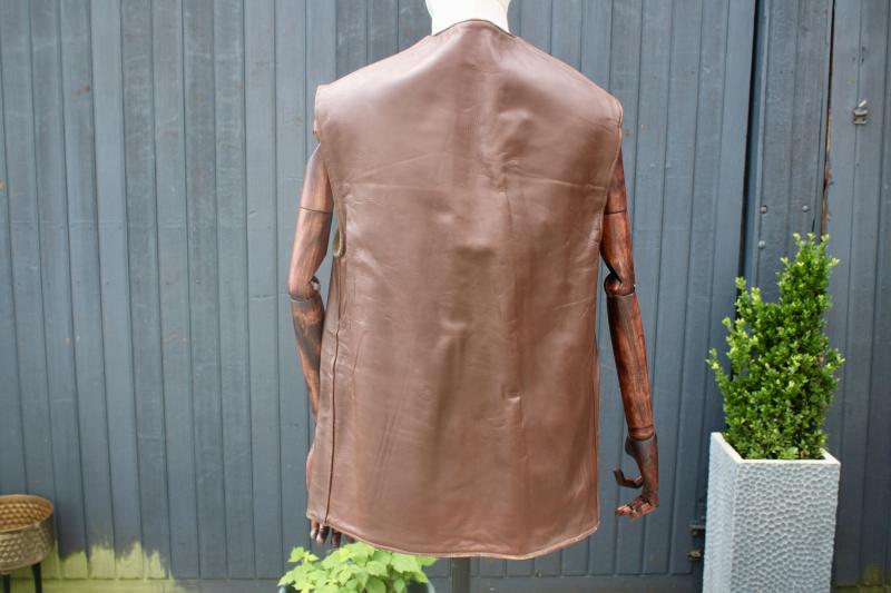 Belgium Army Leather Jerkin