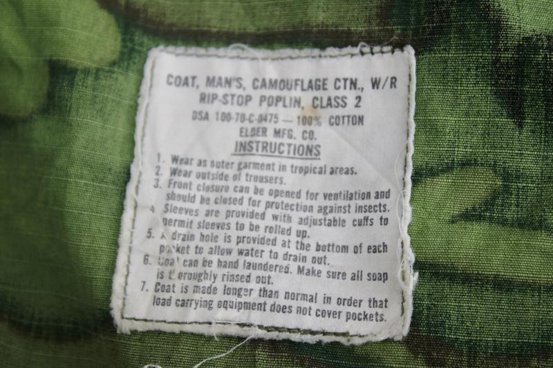 U.S. ERDL Camouflage Jacket