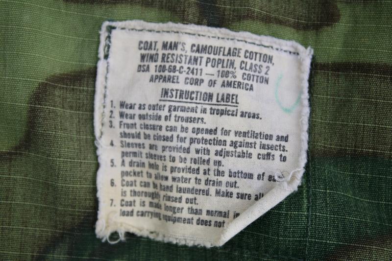 U.S. ERDL Camouflage Jacket