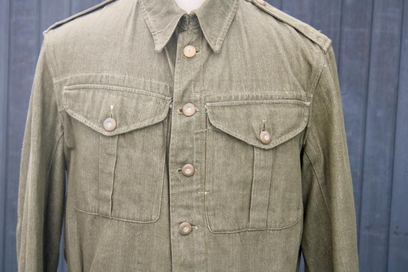 British Denim Battle Dress Blouse